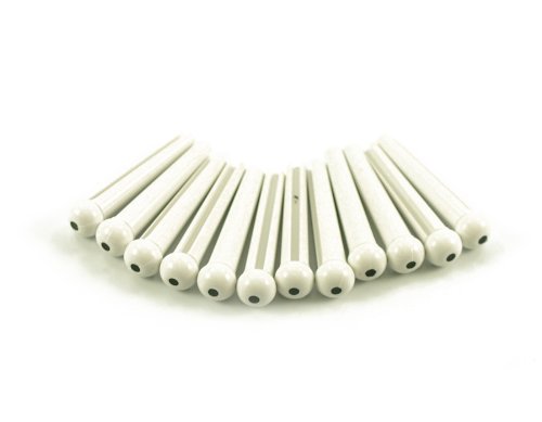 DELUXE BRIDGE PINS WHITE/DOT BAG OF 12
