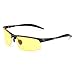 Soxick Mens HD Metal Polarized Night Driving Glasses Sports Sunglasses