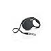 FLEXI New Classic Small Tape Retractable Dog Leash for Small Dogs Upto 26 lbs. – 10 ft., Black | Tangle Free Pet Walking Leash with One-Handed Brake, Pause, Lock|German Quality Product