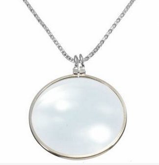 Actopus Silver Gold Monocle Magnifier Magnifying Glass Pendant Necklace â€¦