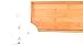 Spa Towels & Wood Tray Set: 6 pack Pure White 100% Cotton Washcloths (Bamboo Wood)