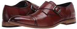 STACY ADAMS mens Desmond Cap Toe Monk Strap