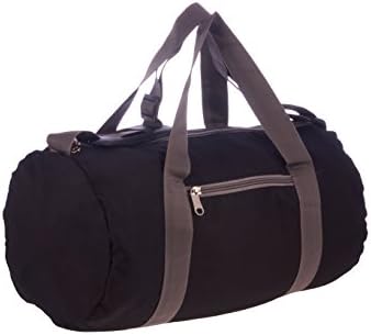 BagsRUs Polyester 18.999199999999998 cms Black Travel Duffle (DF108FBL)