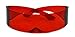 Tantino Futuristic Shield Sunglasses Monoblock Cyclops 100% UV400 (Solid Red, UV400)