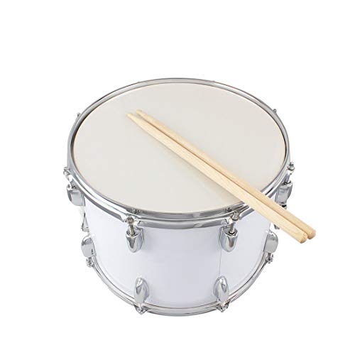 Student Marching Drums,14 x10 inches Marching Drum Drumsticks Key Strap