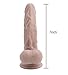 7 inch Soft Dǐldo Flexible Female Personal Relax Massager with Handsfree Suction Cup for Beginners