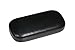 Hard Metal Bodied Eyeglass Case for Medium to Large Frames with Shiny Finish in Black