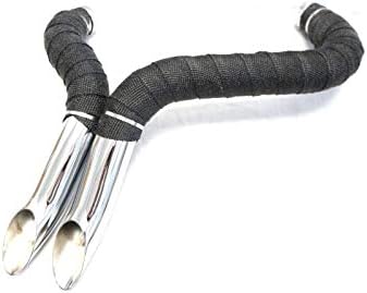 Wraped 2" Drag LAF Pipes Exhaust Muffler 4 Harley Touring Dyna Softail Sportster