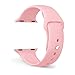 FanTEK 38mm S/M Sports Silicone Replacement Wrist Strap for iWatch Apple Watch Series 1 Series 2, Vintage Rose