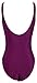 Zero City Women's Monikini Swimsuit One Piece, Sexy Cute Bathing Suits Lace-up U Back, X-Large, Purple