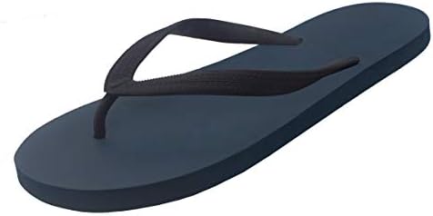 Feisco Men Rubber Flip Flops Thong Sandal Beach Slipper