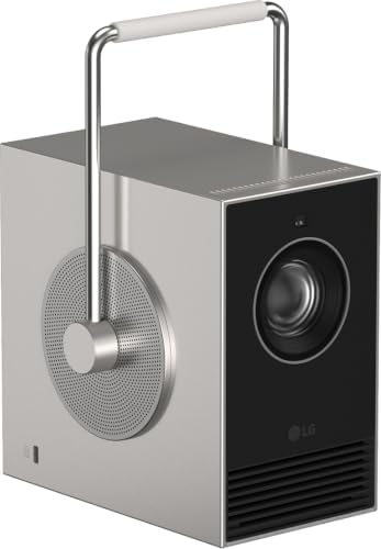 PU600U - Projetor CineBeam 4K UHD, Laser 3 Ch (RGB), Smart TV WebOS 24, Brilho de 600 Lúmens, HDR10 e HLG, Ecrã até 120", AirPlay 2 e Partilha de Ecrã, Bluetooth, Prata/Preto