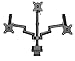 TechOrbits Three Monitor Stand Mount – Triple Computer Screen Desk Mount Arms – Full Motion Swivel Articulating Mechanical Arms with Two USB Ports- Universal Fit for 17″ – 27″ Screens Vesathumb 2