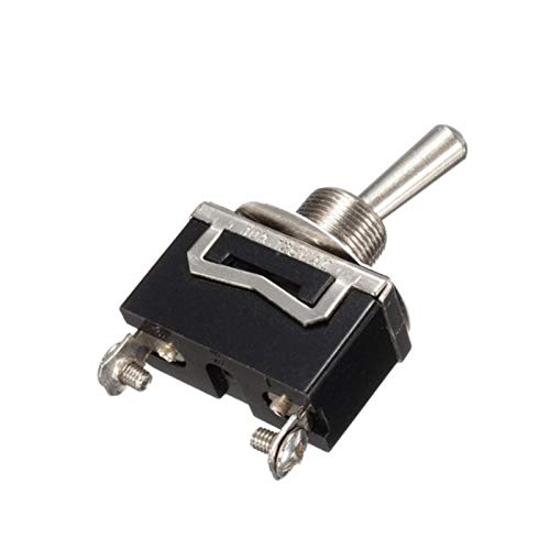 5/10pcs Toggle Switch Heavy Duty 20A 125V SPST 2 Terminal ON/OFF for Car Boat ATV - (Color: 10pcs)