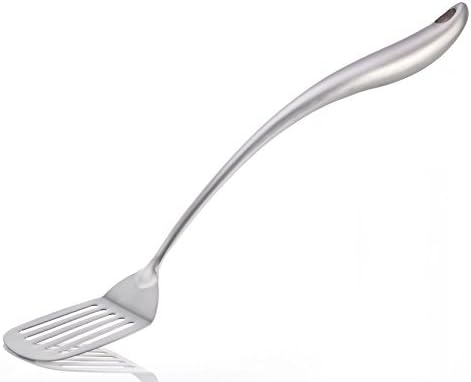 Slotted Spatula/Fish Tuner - Stainless Steel - Elegant Handle -Ideal for Cooking Multi-Purpose - by Creative Lifestyles (15.2-inch)