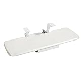 EUREKA ERGONOMIC Retractable Computer Keyboard & Mouse Platform Tray, Desk Mount Drawer Underdesk Shelf, White
