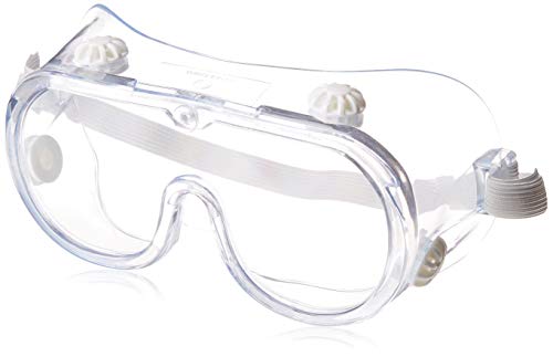 Pivit Protective Eyewear Safety Goggles | Universal | Clear Single Lens with Side Shields | Shatter-Proof Anti-Fog & Anti-Scratch Protection | Elastic Adjustable Headband Fit Over Prescription Glasses - Thumbnail 4