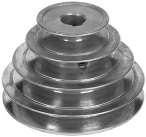 5" Diameter - 4 Step Pulley 1/2" - 5/8" Fixed Bore - Die Cast by Congress