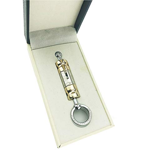 Cigar Punch Cigar Cutter Carving 2 Size Blades Retractable and Screw Out Gift Box Included Smoking Accessories (Gold)
