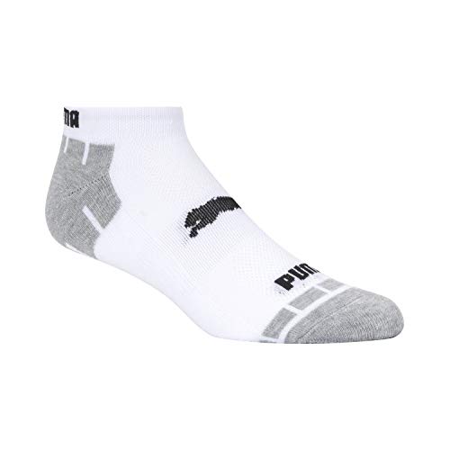 PUMA mens 8 Pack Low Cut Running Socks, White/Grey, 10 13 US Pricepulse