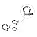 10 PCS M4 Stainless Steel Bow Shackle 5/32