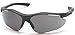 Pyramex Fortress Safety Eyewear, Gray Lens With Black Frame