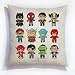Batman Spider Man America Captain Iron Man Throw Pillowcase Superheroes Linen Cushion Case
