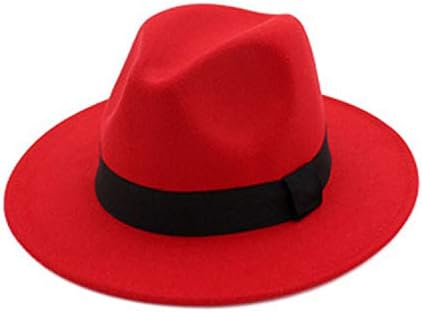KKONION Felt Winter Hat Wide Brim Autumn Female Fashion Artificial Wool Black Hats