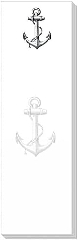 Ars Antigua Slim Writing Blocs (Notepads) • Vintage Anchor • Engraving 1875 • Two Blocs of 50 Sheets Each - Total of 100 Printed Sheets