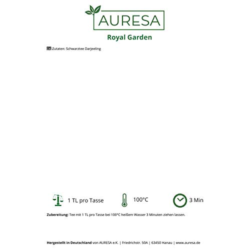 AURESA Schwarztee Royal Garden | Sanfter first flush Darjeeling | Sehr gut auch für Tee Neulinge geeignet – Bild 5