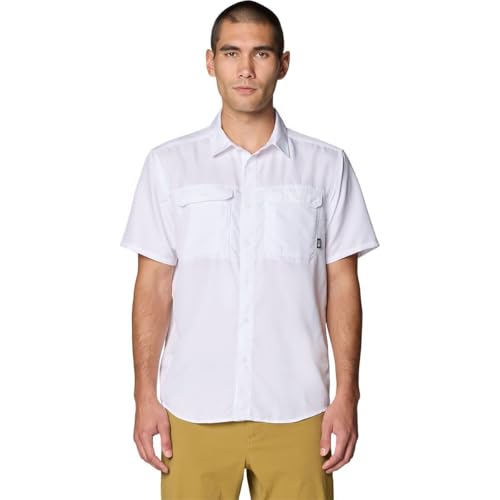 Mountain Hardwear Men's Canyon Short Sleeve, White, XX-Large