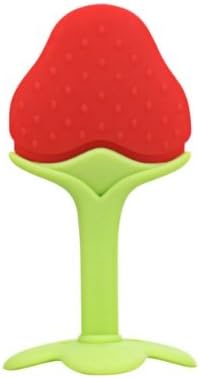 MK Shoppy Baby Teether Stawberry Shape Teether Silicone Baby Dental Care Toothbrush Training Baby Care Silicon