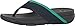 FitFlop Women's Surfa Flip-Flop, midnight navy/parakeet green 8 M US