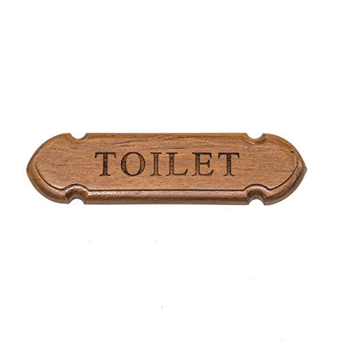 Whitecap 62674 Teak Toilet Name Plate