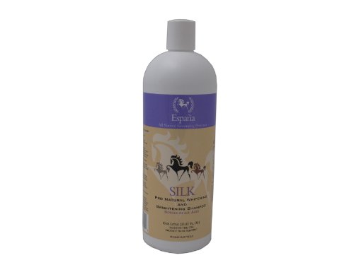 Espana Silk ESP0320E Specially Formulated Silk Pro Whitening and Brightening Shampoo for Horses, 33.82-Ounce