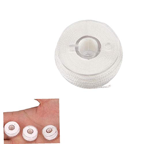 LAANCOO Angelschnur Carp Schnur Zubehör PVA 20M 8 Strands Wasserlösliche schnell auflösende Bandspulen-Tool Weiß – Bild 4