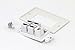 RiteAV - 4 Port HDMI 1 Coax Cable TV- F-Type 1 Cat6 Ethernet White Wall Plate Decorative