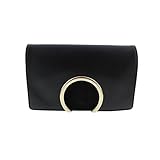 Chloe Womens Leather Flap Evening Clutch