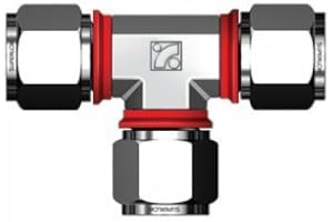 SATTIE Superlok SUTI - 316 Stainless Steel Tube Compression Tee - Built in Gap Gauge - 1/2" Tube