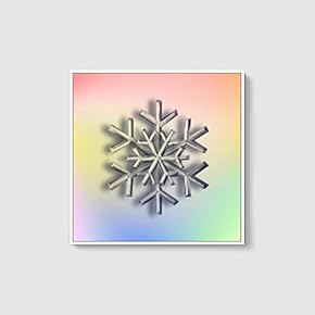 Framed Canvas Wall Art for Living Room, Bedroom Snowflake Theme Canvas Prints for Home Decoration Ready to Hang - 16x16 inches