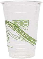 Eco-Products EP-CC16-GS GreenStripe Renewable & Compostable Cold Cups, 16 oz, (Case of 1