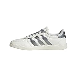 adidas Women's Breaknet Sleek Sneaker, White/Iron