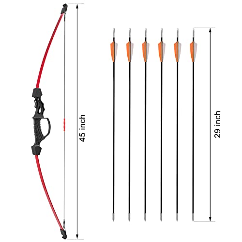 Linkboy Archery Youth Recurve Bow and Arrow Set for Kids 612, Beginner