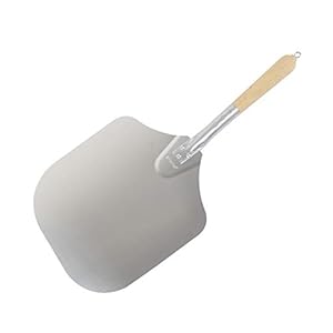 Syfinee Pizza Peel Pizza Shovel Aluminium Pizza Peel Removable Wooden Handle Bakers Paddle Shovel Wooden Handle with…