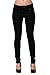 ZLZ Skinny Jeans, Women's Casual Butt Lift Stretch Jeans Leggings (8, Solid Black)