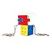 2 Pcs Mini 3x3 Cube Keychains, 1.18 Inch Speed Rubik's Key Ring