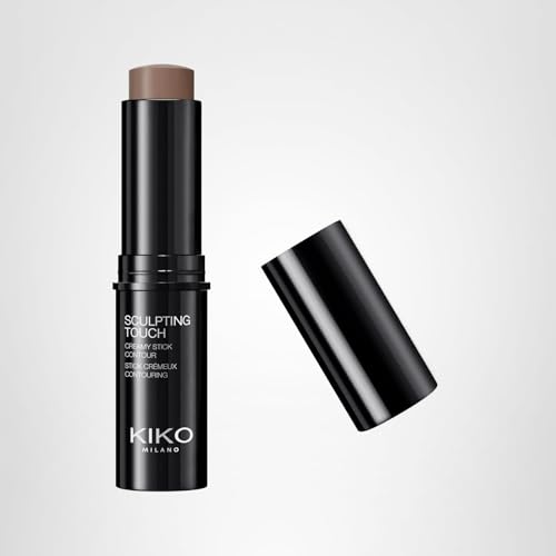 Kiko Milano Sculpting Touch Creamy Stick Contour - Blendable, Long-Lasting Cream Contour Stick for Face, Buildable Coverage, Easy Application - 201 Chocolate - 10g