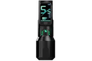 OG PRODUCE Fury II Wireless Tattoo Machine Pen,Tatto Gun Pen with Smart Screen Display,Tattoo Pen with 2300mAH Motor Power Reliable for All Kinds of Needles with 3 Grips