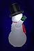 Homegear Christmas 6ft Inflatable Snowman for Indoor/Outdoor Use with LED Lightse w/LED Lights