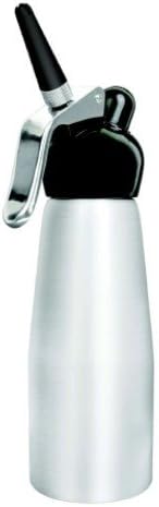 Liss Dessert Chef Brushed Stainless Steel Cream Whipper, 1 Pint